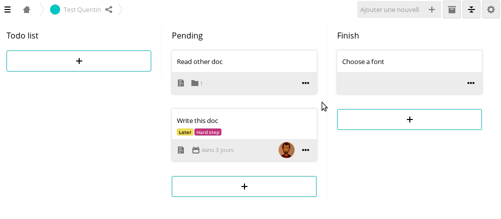 Gif for archiving a task
